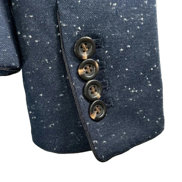 Ann Taylor size 6 Navy Speckled Blazer - Picture 4 of 10